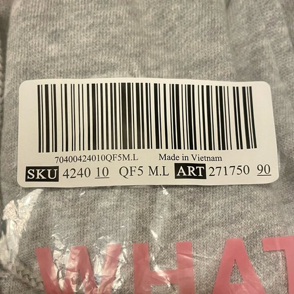 PINK Victoria's Secret Ivy Fleece Wide-Leg Split-Hem Gray Sweatpants - NWT - Picture 7 of 7